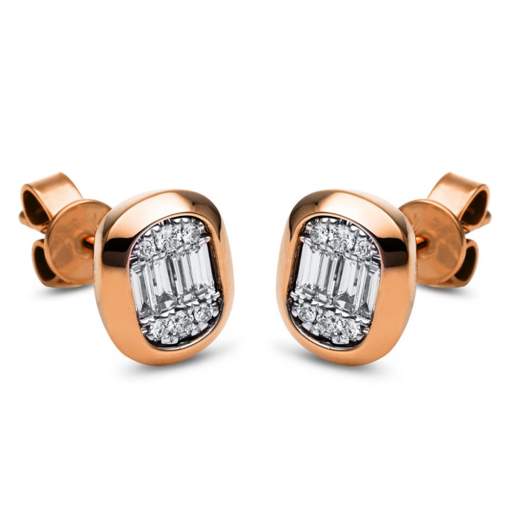 Redgold Diamond Earrings