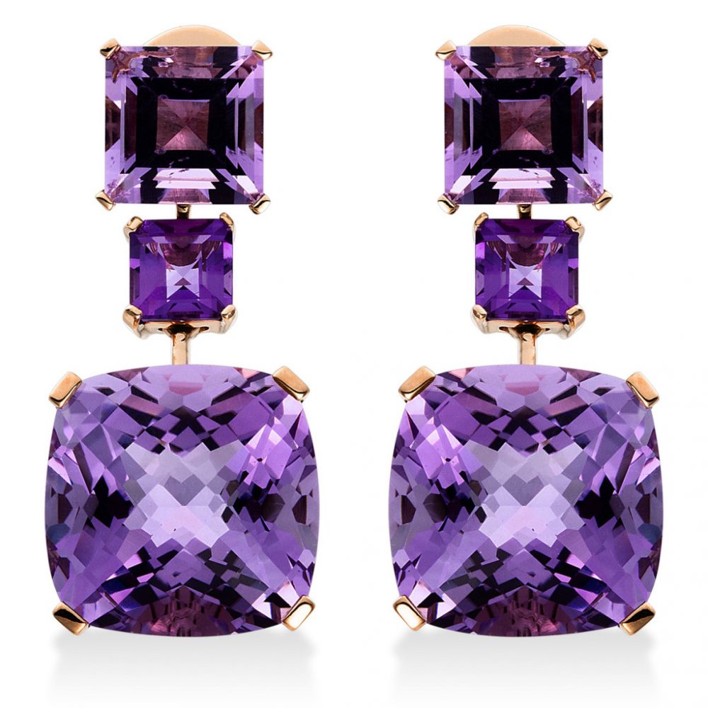 Redgold Amethyst Earrings