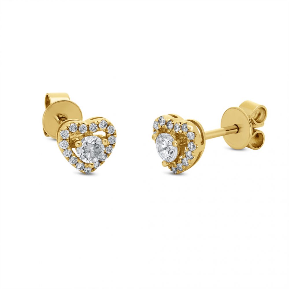 Yellowgold Diamond Earrings