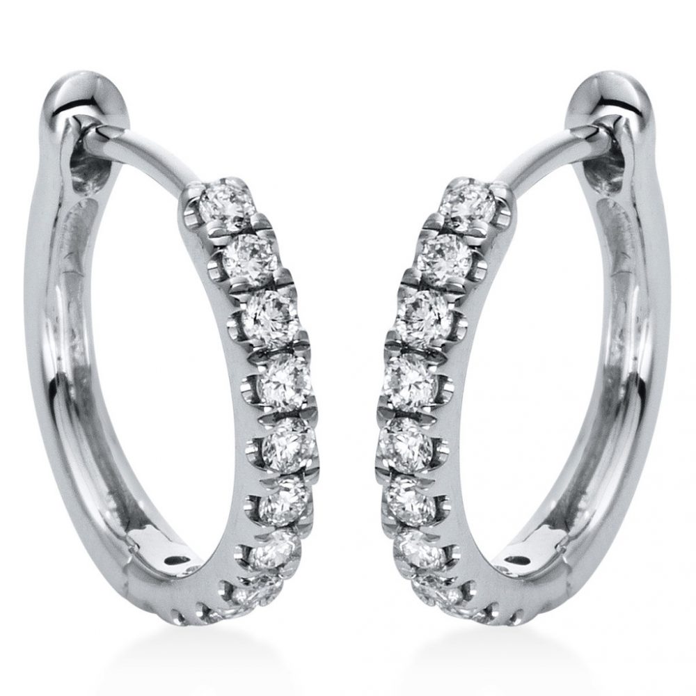 Whitegold Diamond Earrings