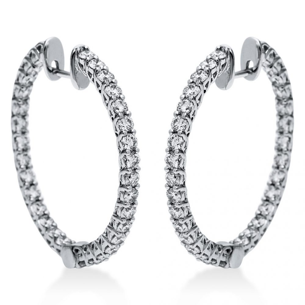 Whitegold Diamond Earrings