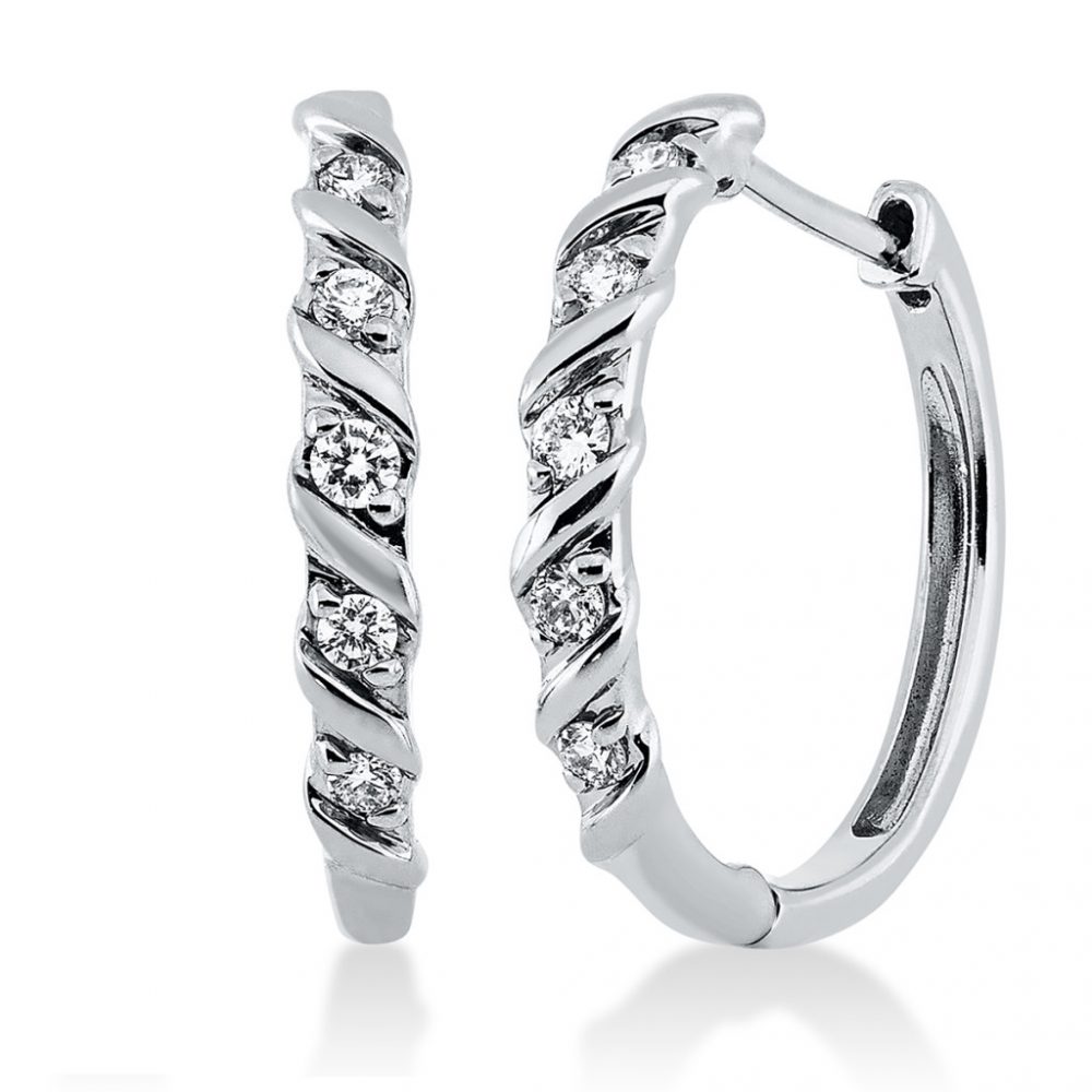 Whitegold Diamond Earrings