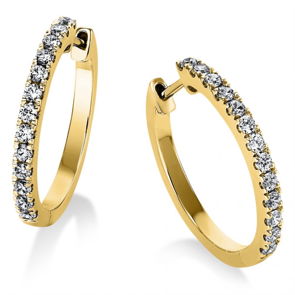 Yellowgold Diamond Earrings