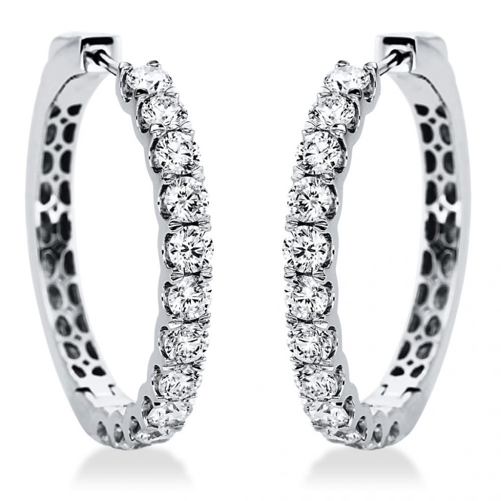 Whitegold Diamond Earrings