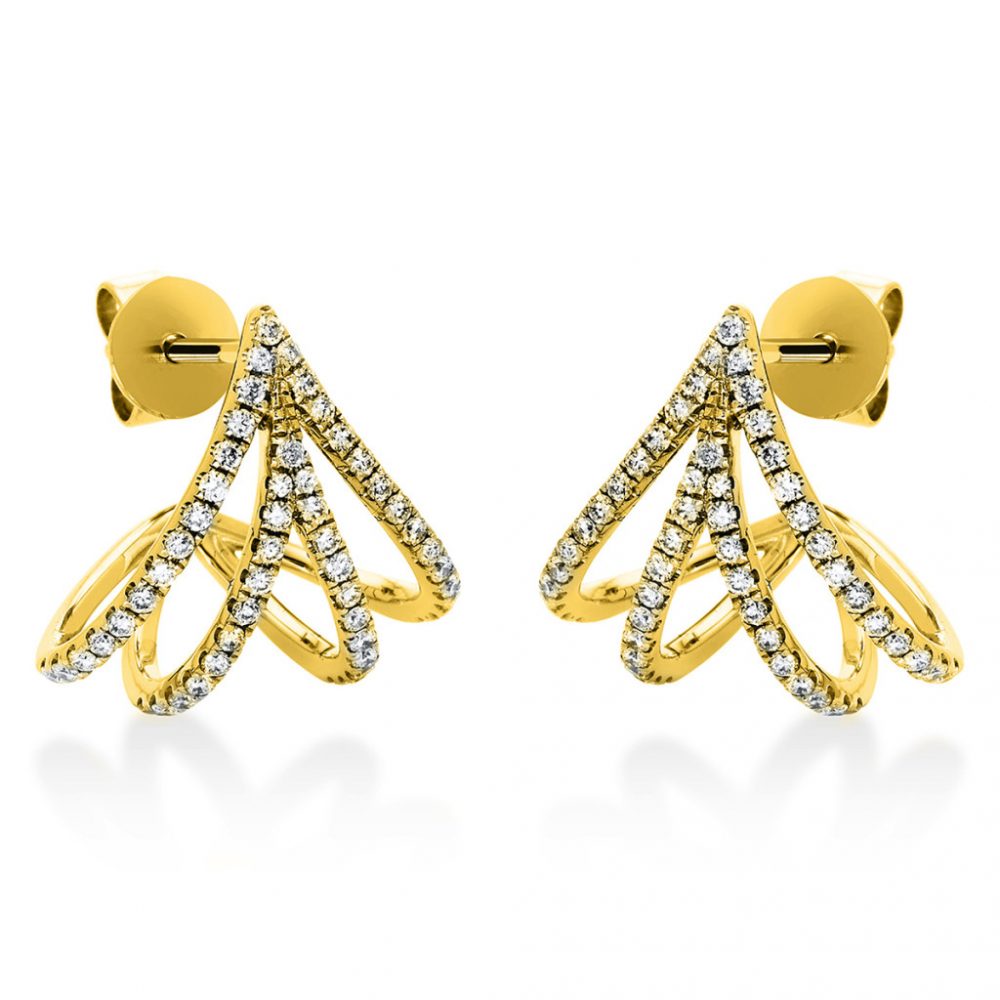 Yellowgold Diamond Earrings