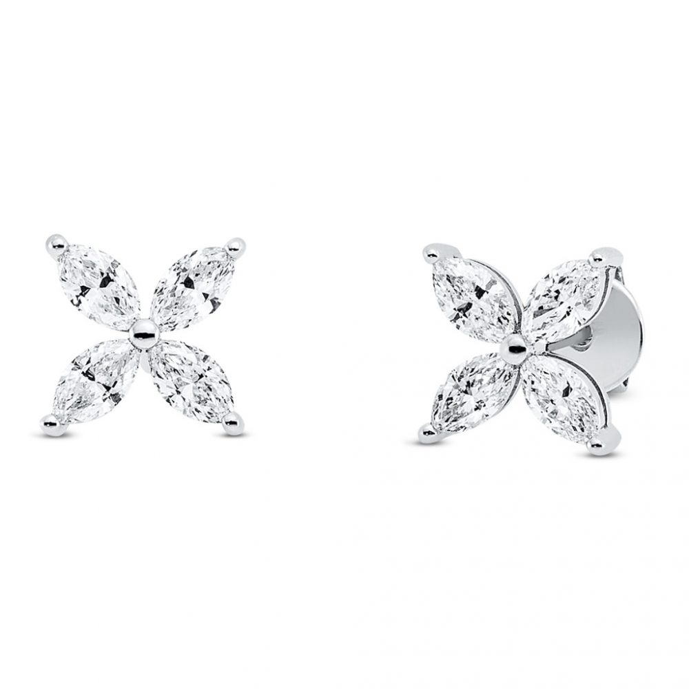 Whitegold Diamond Earrings