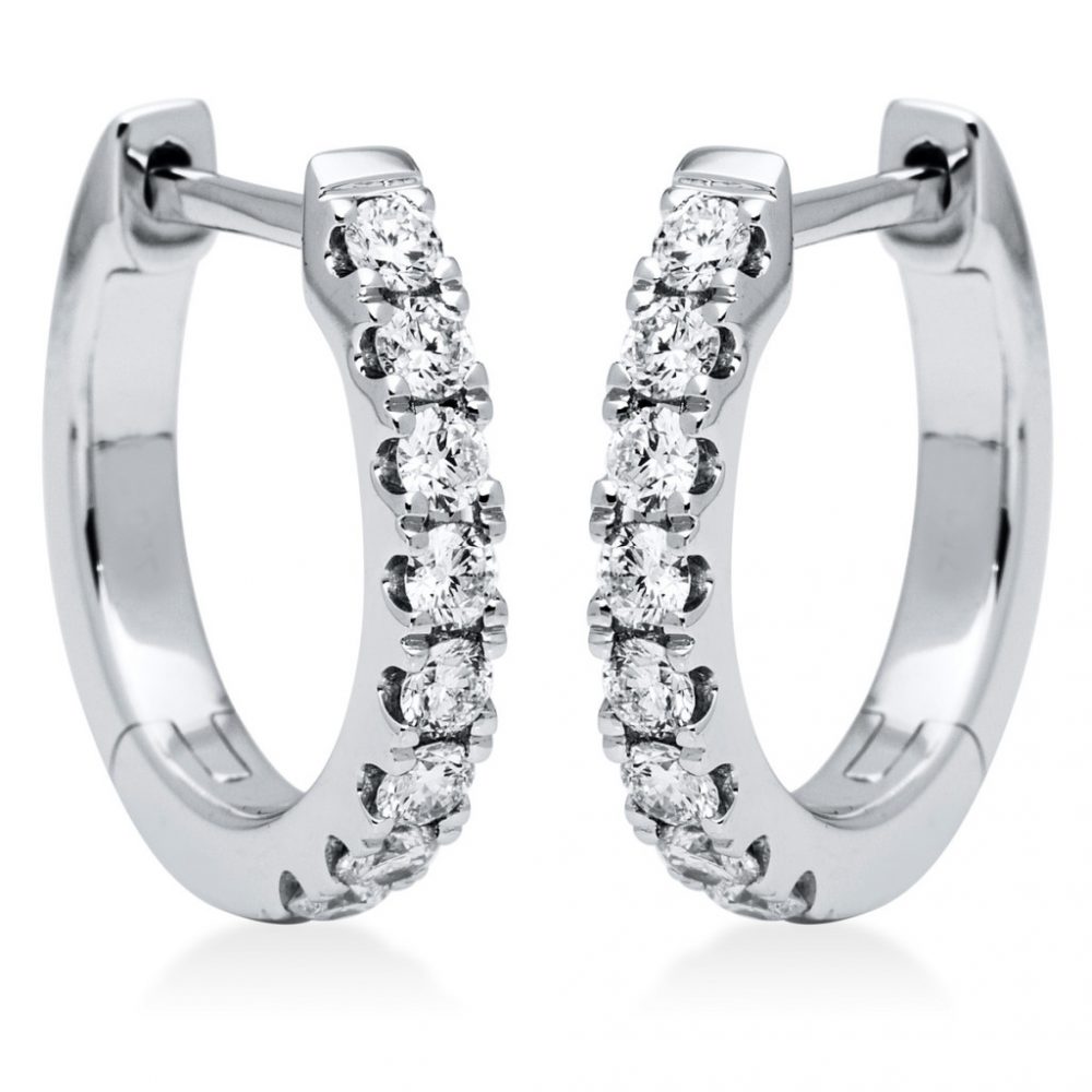 Whitegold Diamond Earrings