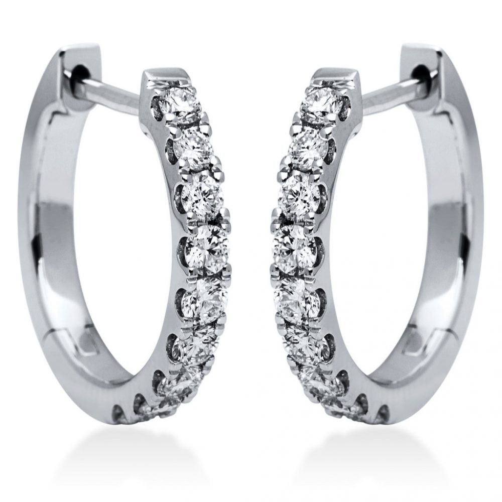 Whitegold Diamond Earrings