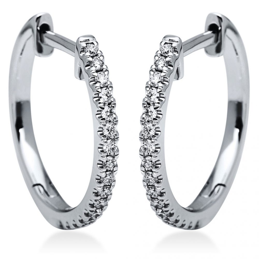 Whitegold Diamond Earrings