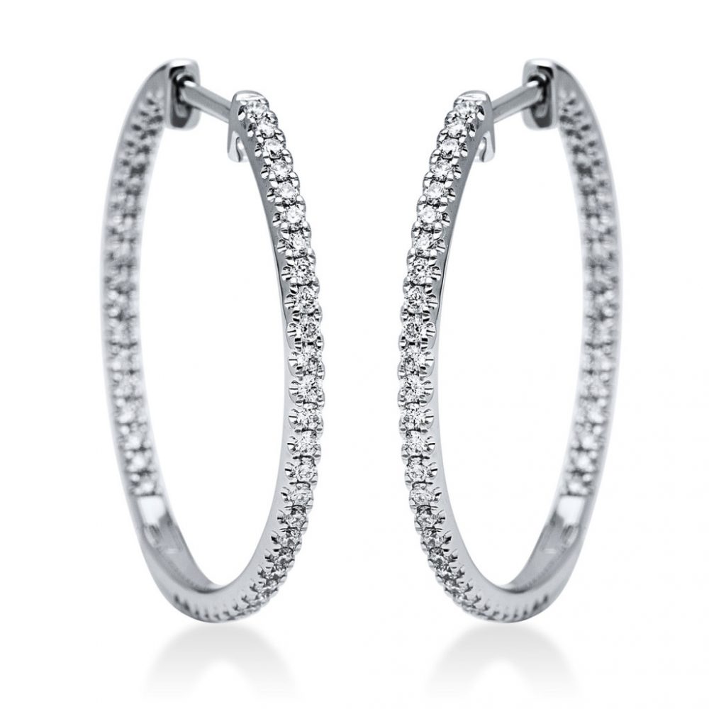 Whitegold Diamond Earrings