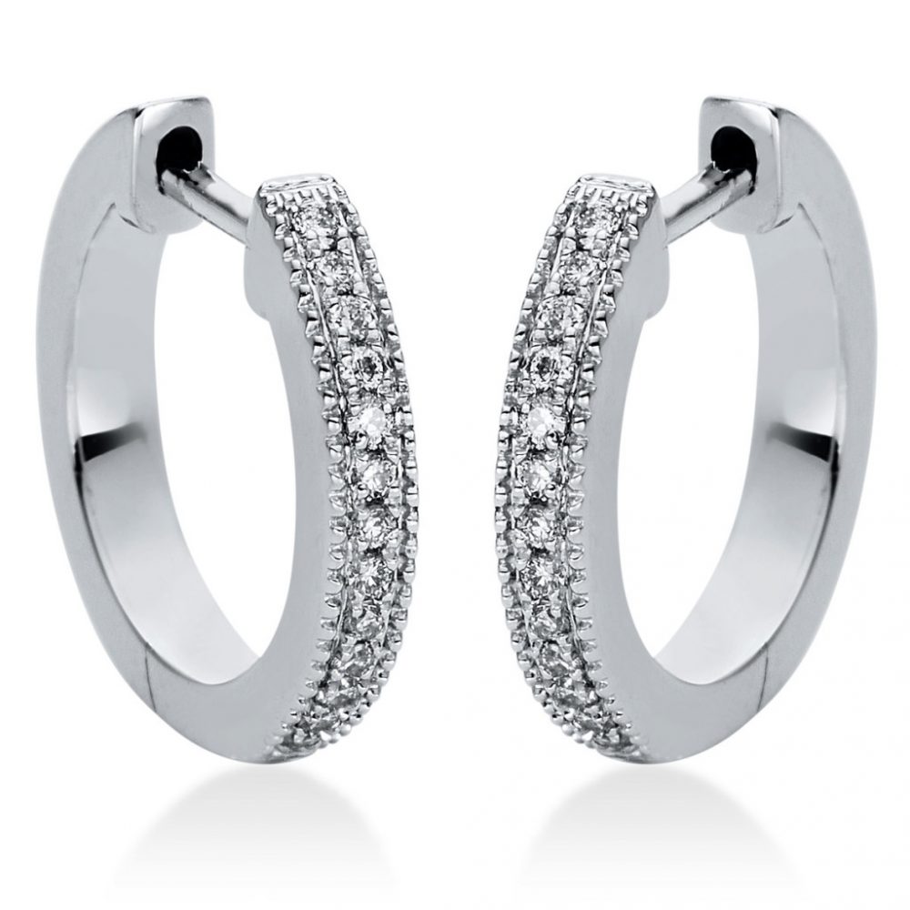 Whitegold Diamond Earrings