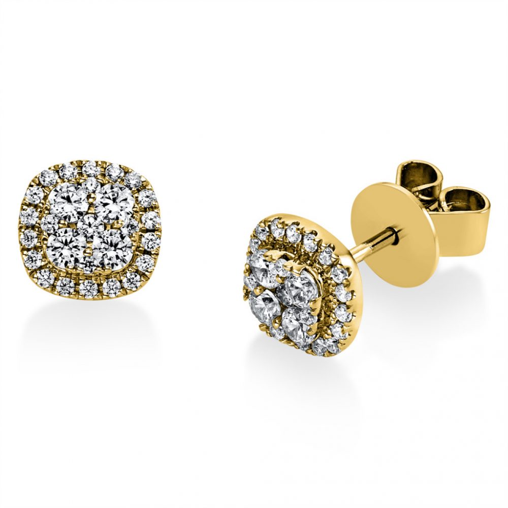 Yellowgold Diamond Earrings