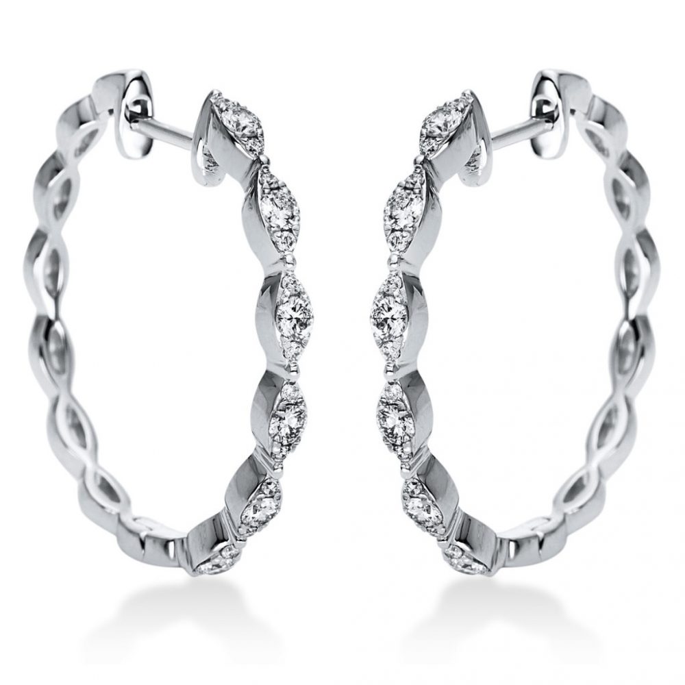 Whitegold Diamond Earrings