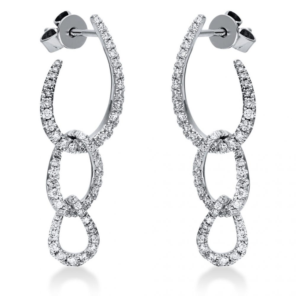 Whitegold Diamond Earrings