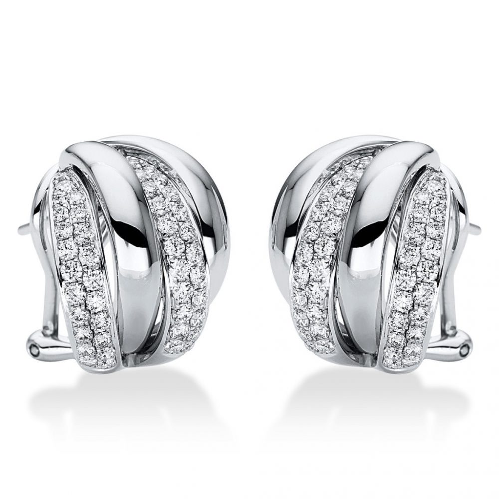 Whitegold Diamond Earrings