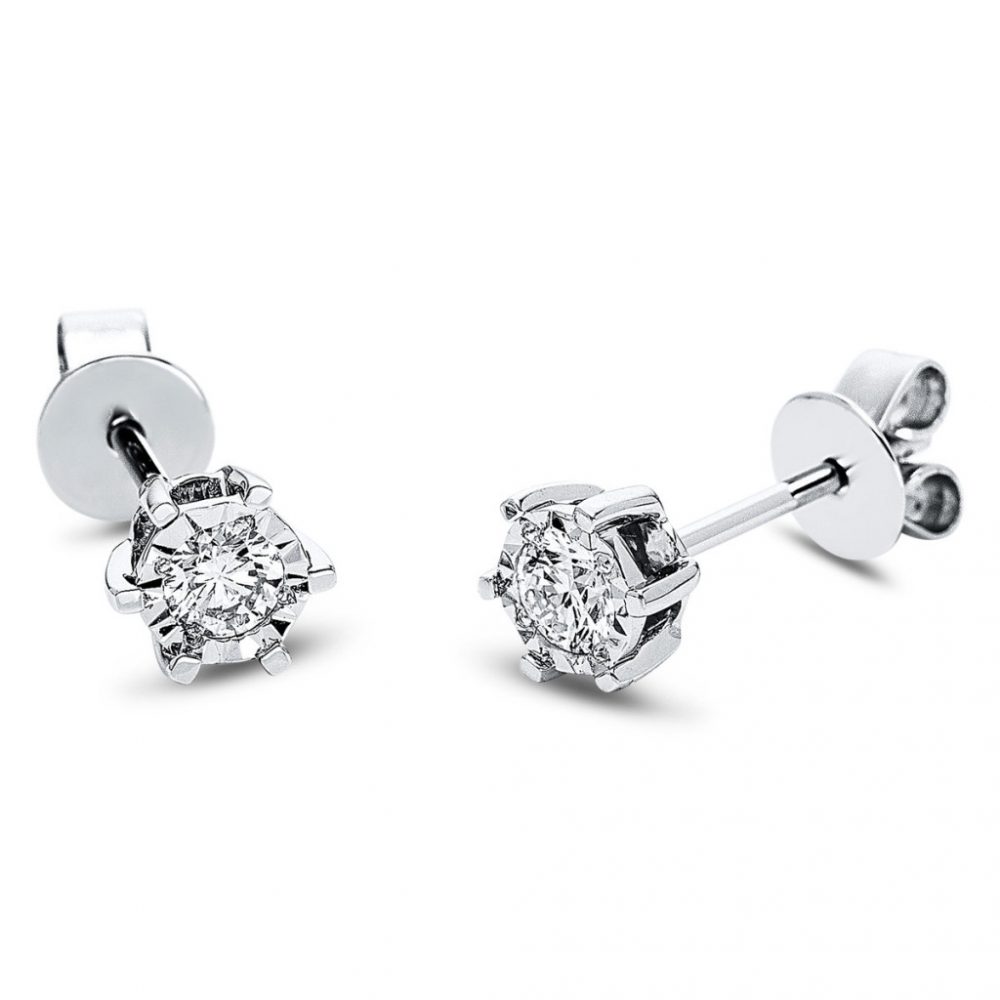 Whitegold Diamond Earrings