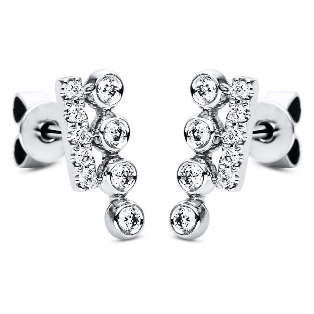 Whitegold Diamond Earrings