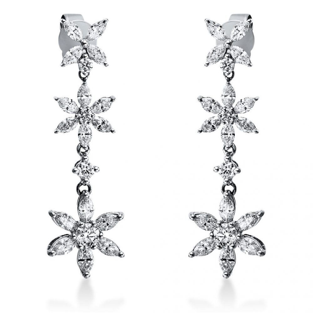 Whitegold Diamond Earrings