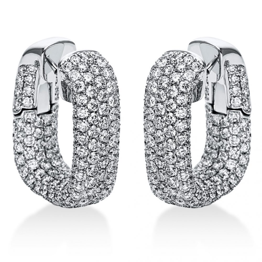 Whitegold Diamond Earrings