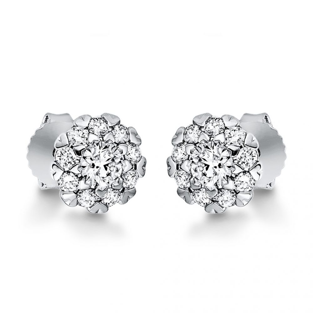 Whitegold Diamond Earrings