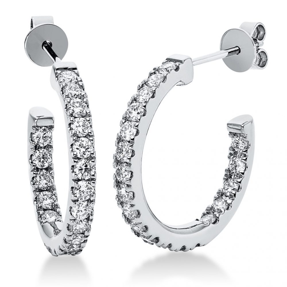 Whitegold Diamond Earrings