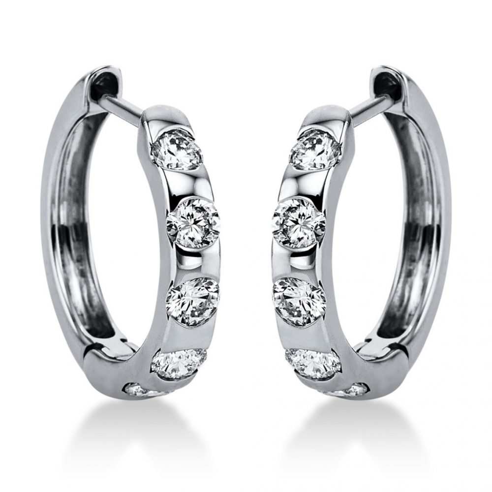 Whitegold Diamond Earrings