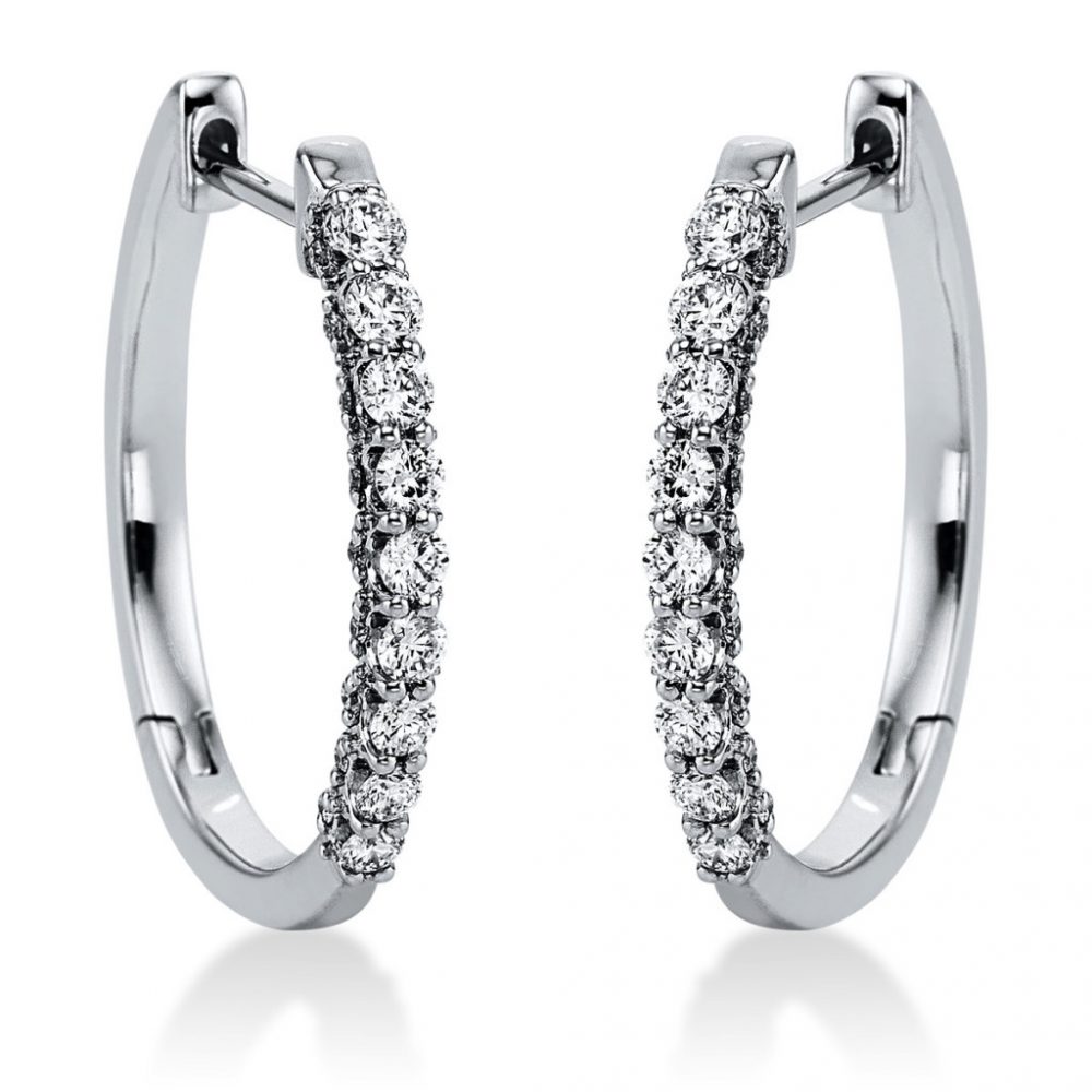 Whitegold Diamond Earrings