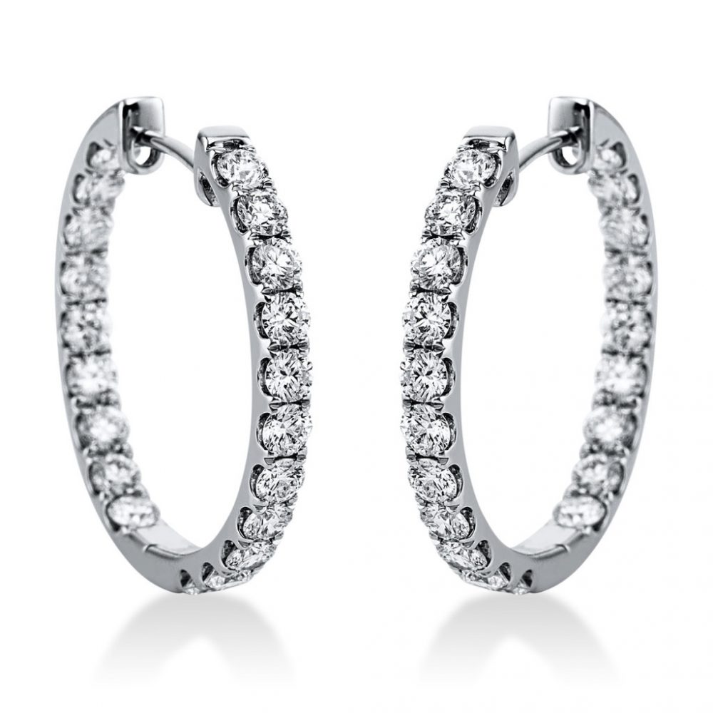 Whitegold Diamond Earrings