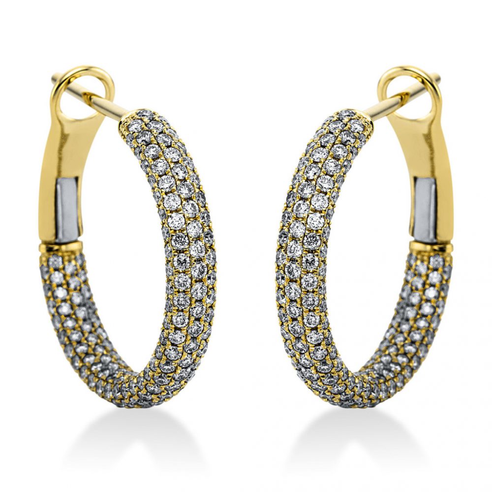 Yellowgold Diamond Earrings