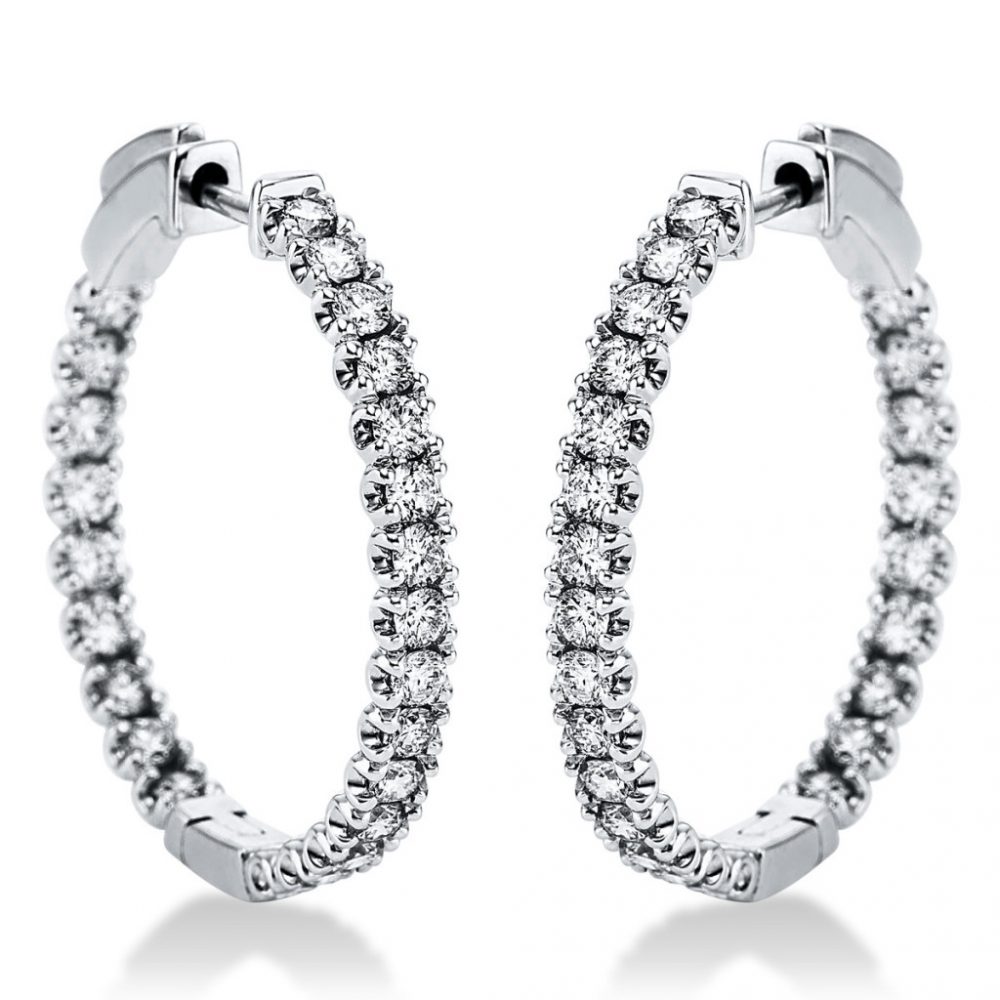 Whitegold Diamond Earrings