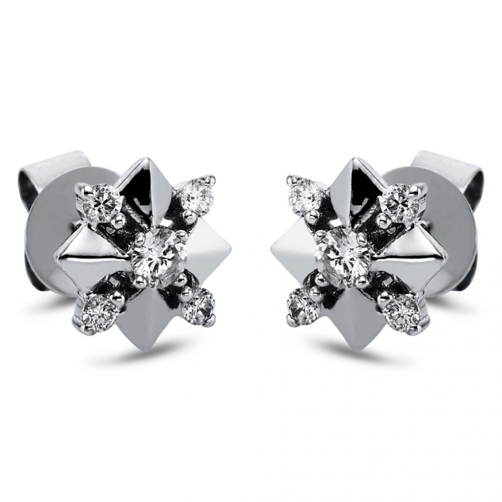 Whitegold Diamond Earrings