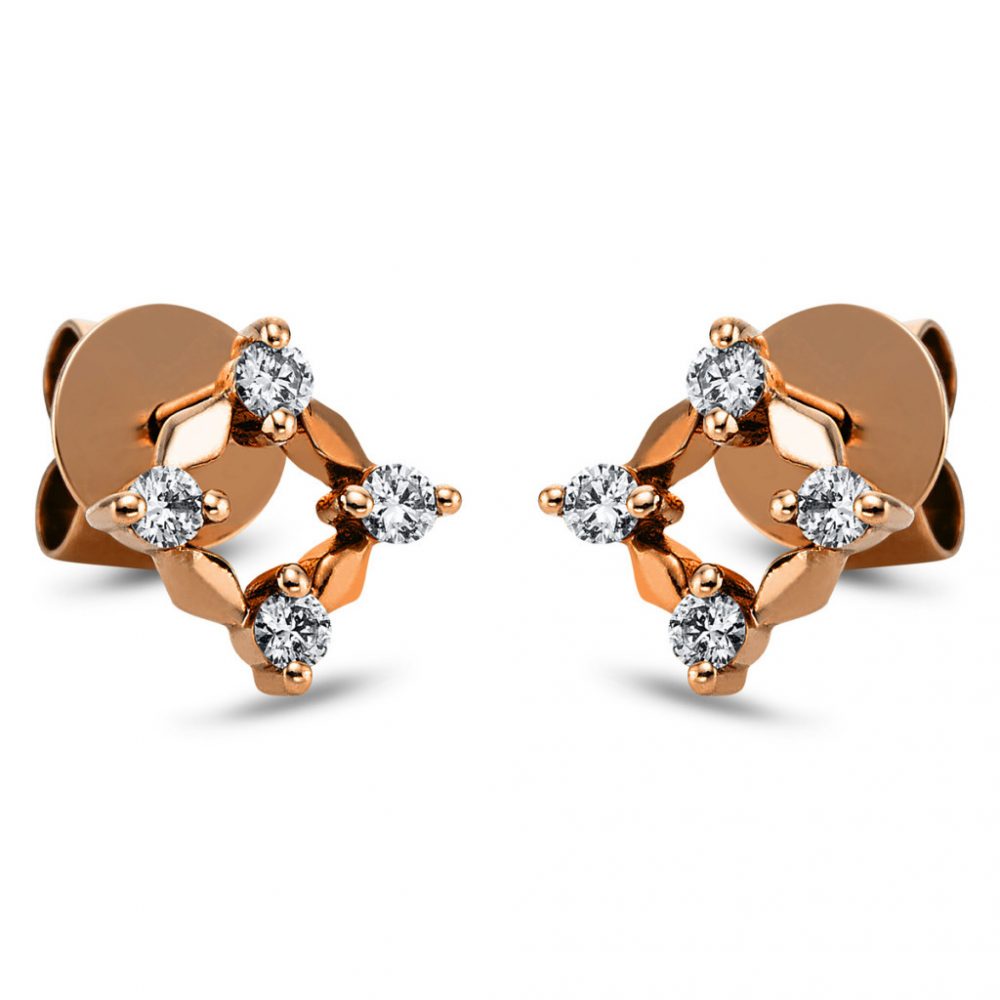 Redgold Diamond Earrings