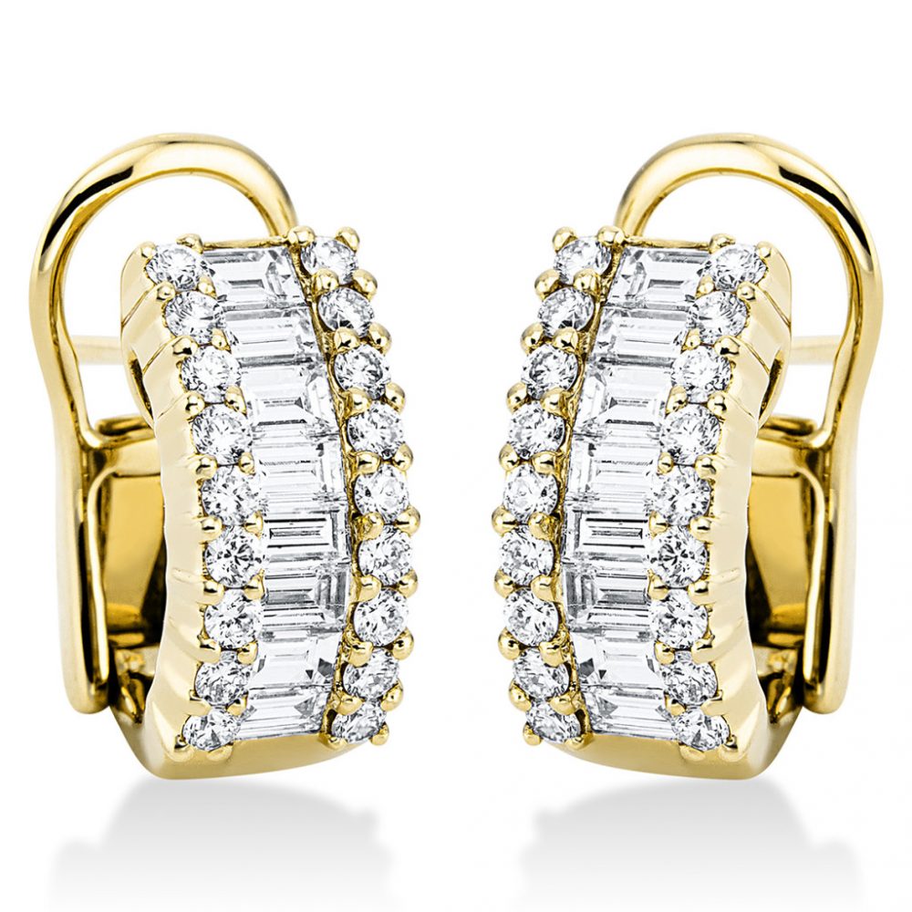 Yellowgold Diamond Earrings