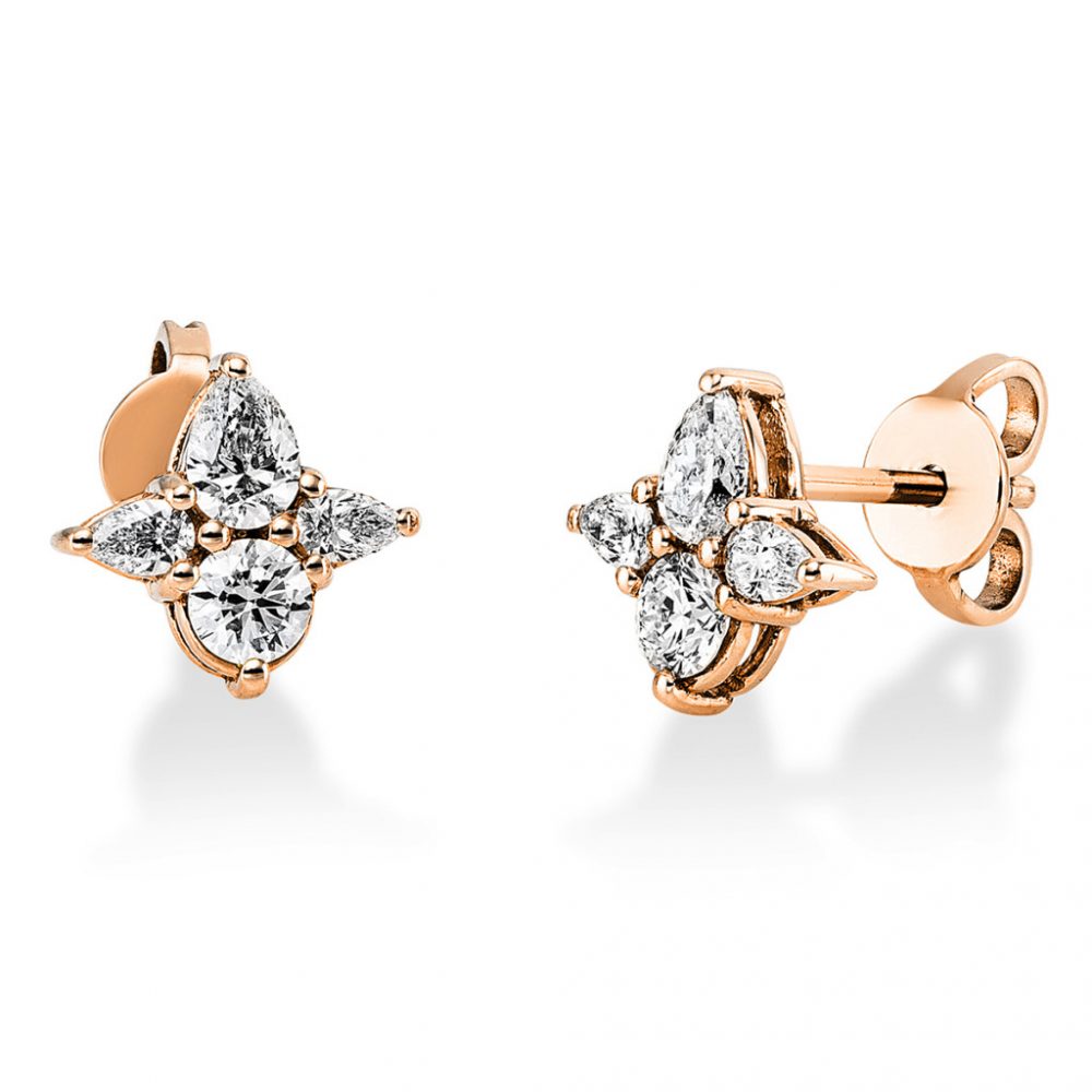 Redgold Diamond Earrings