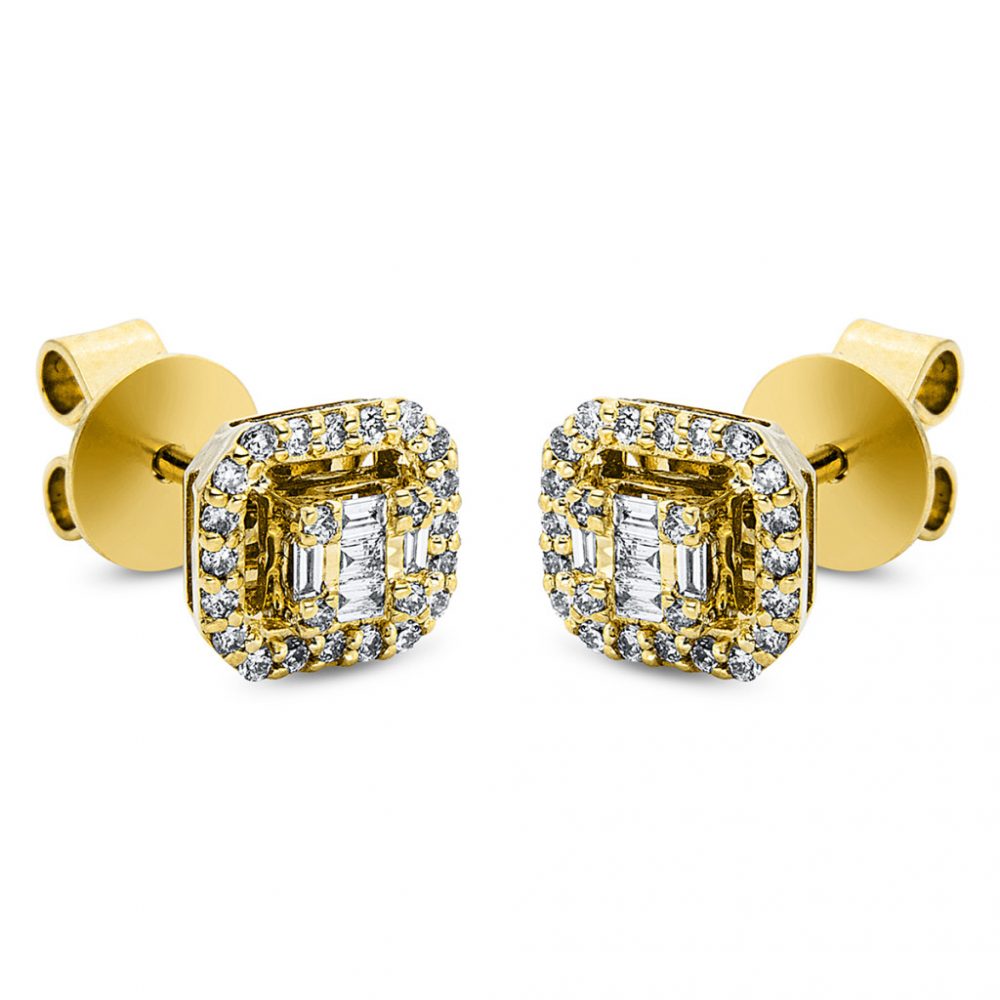 Yellowgold Diamond Earrings