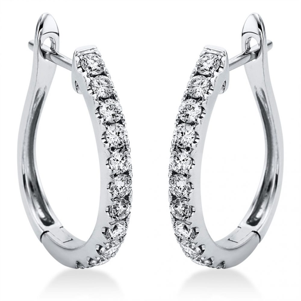 Whitegold Diamond Earrings