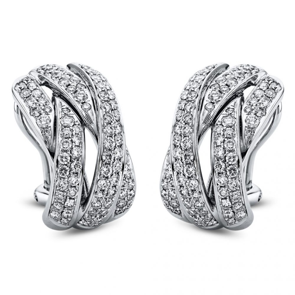 Whitegold Diamond Earrings