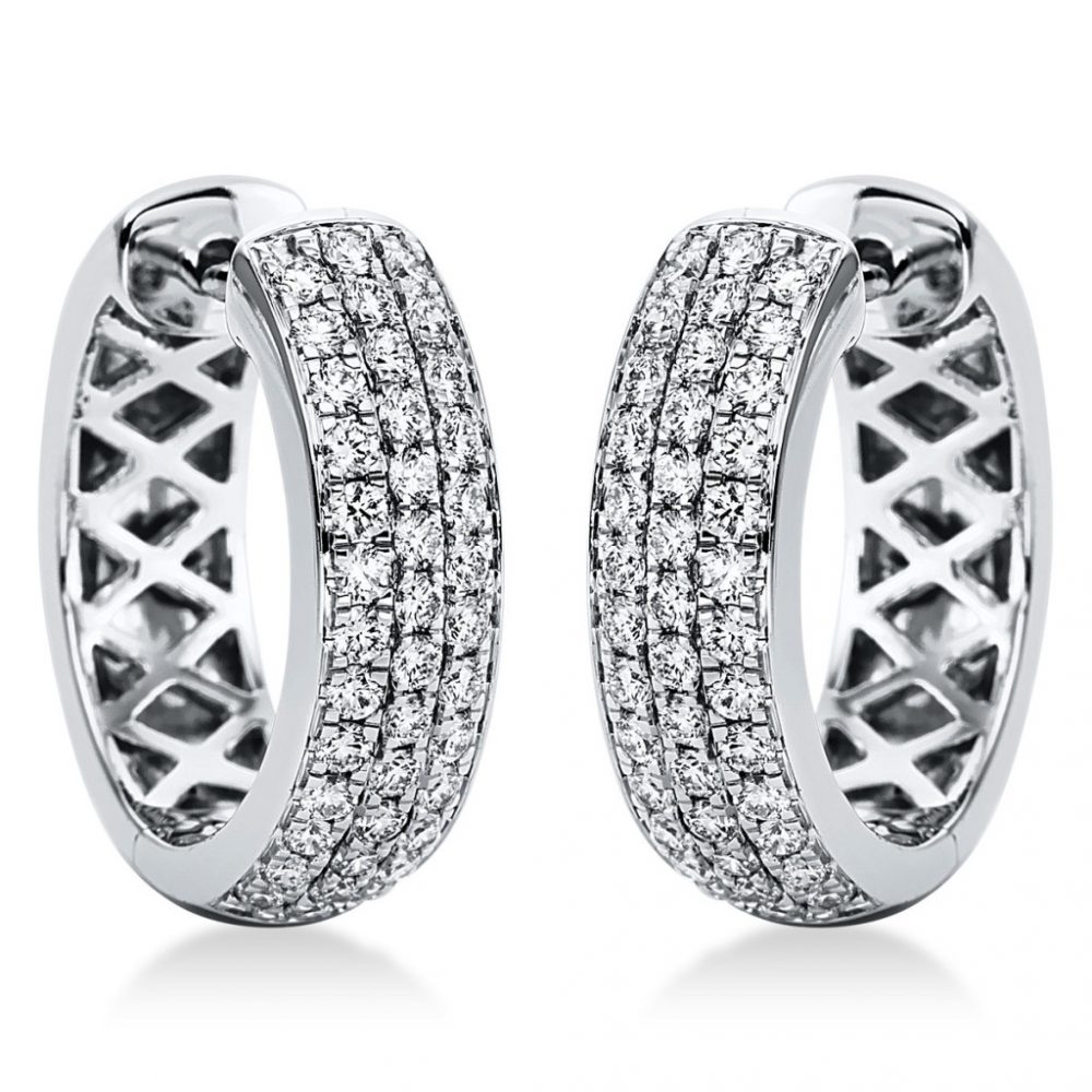 Whitegold Diamond Earrings