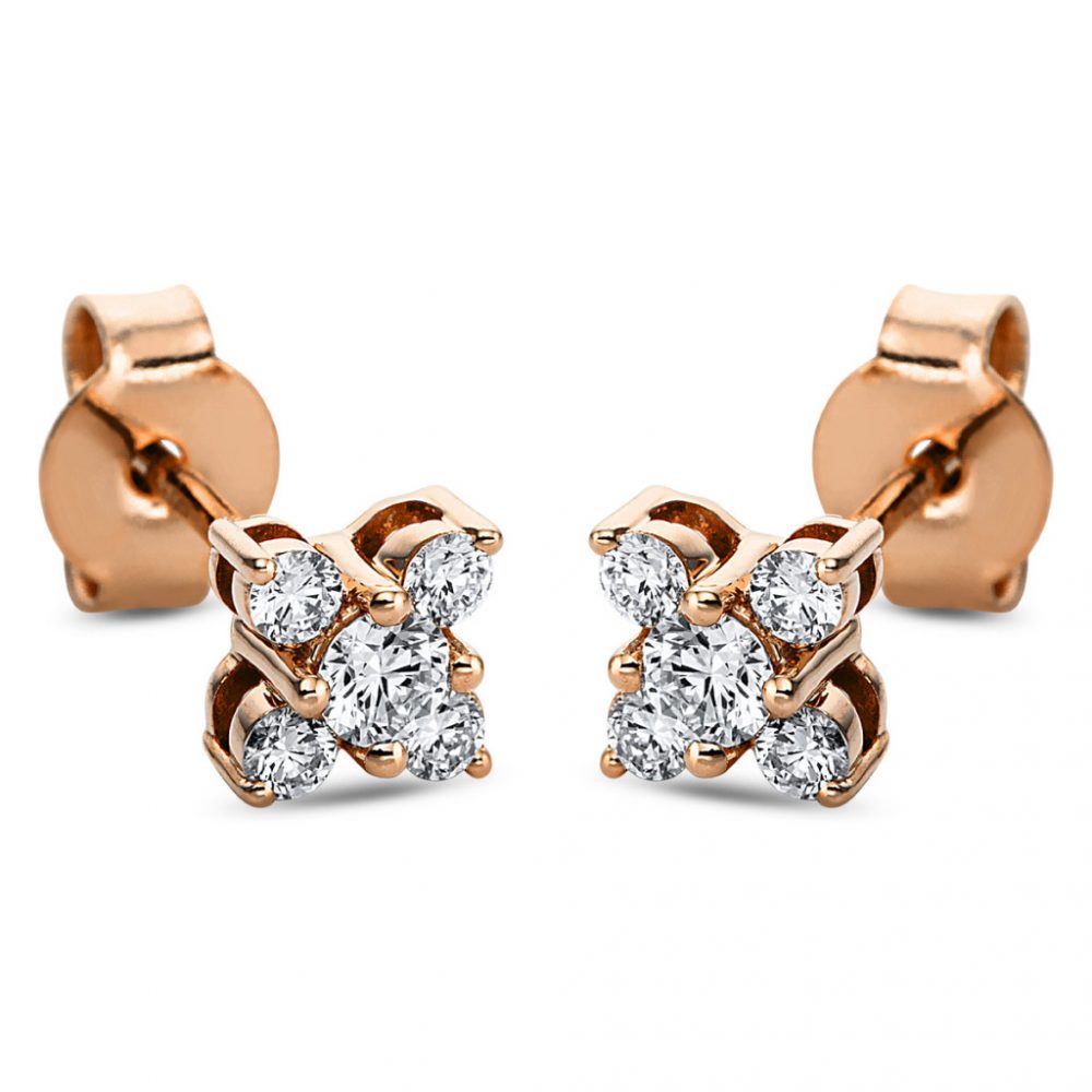 Redgold Diamond Earrings