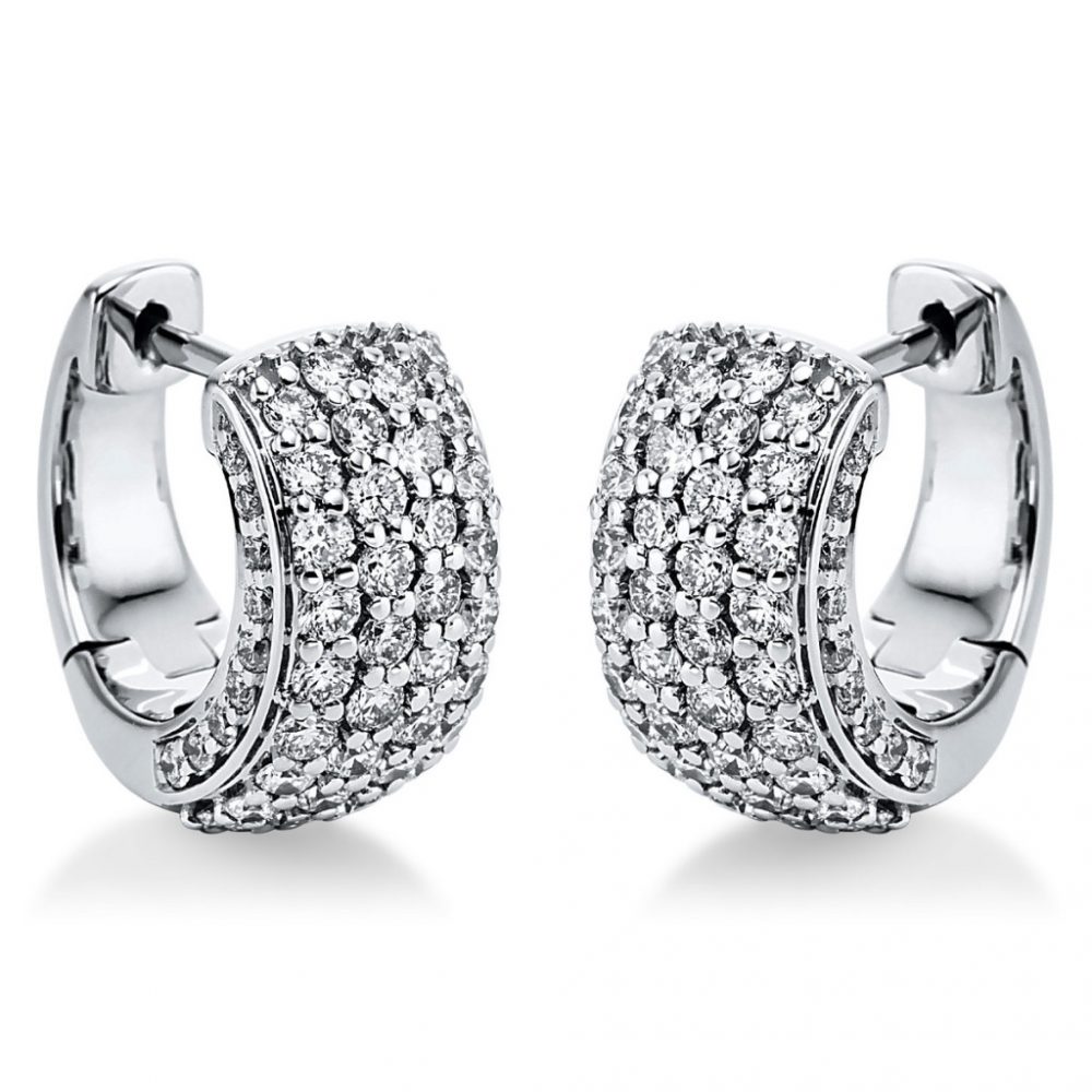 Whitegold Diamond Earrings