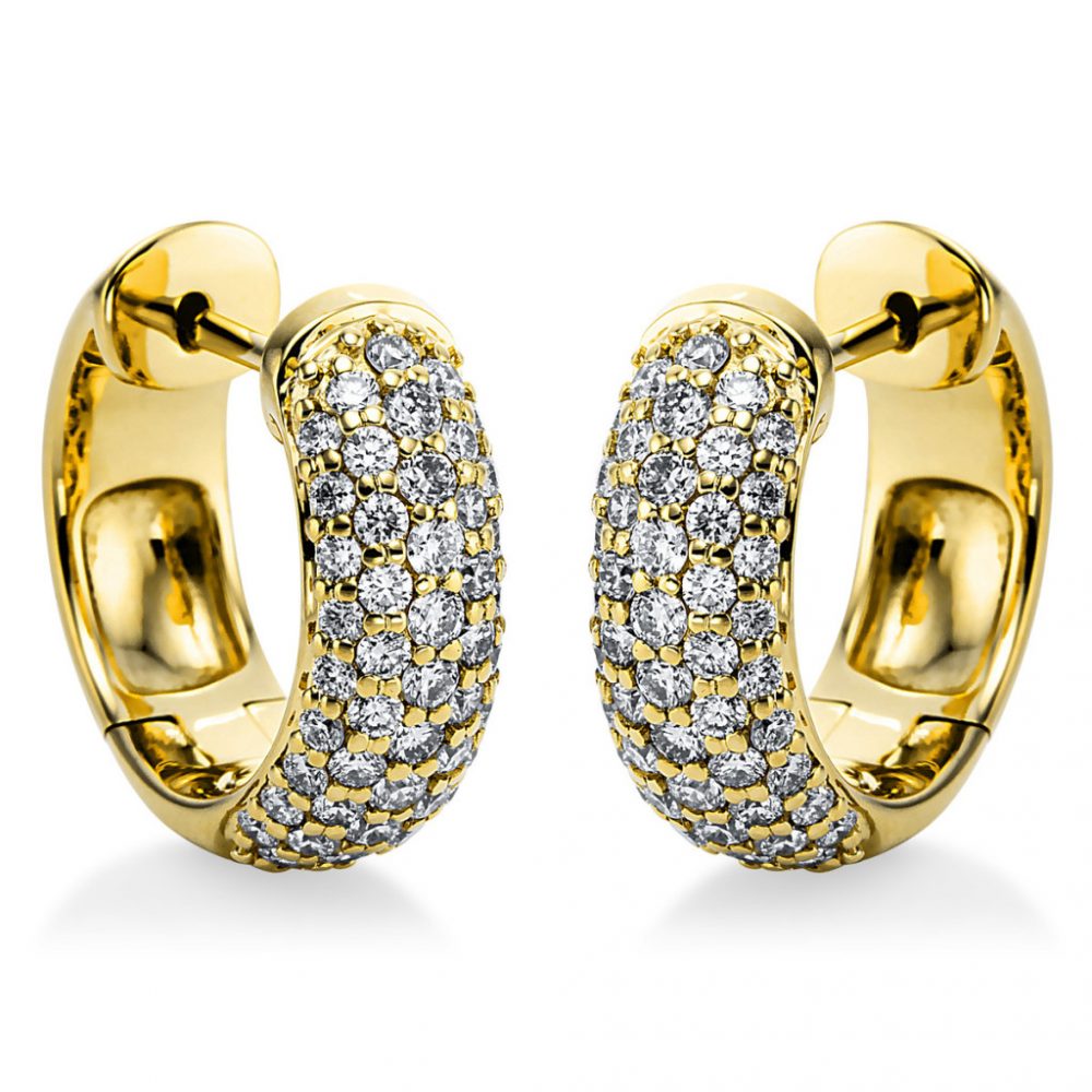 Yellowgold Diamond Earrings