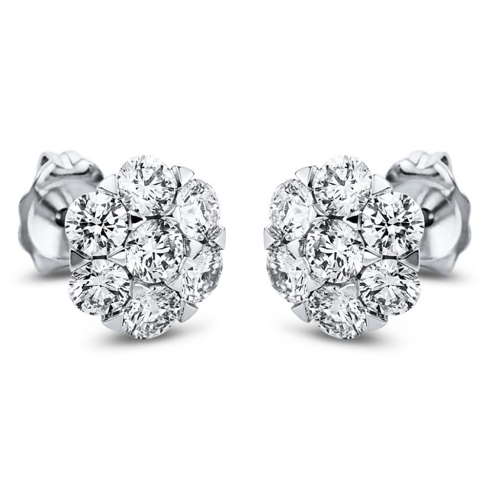 Whitegold Diamond Earrings