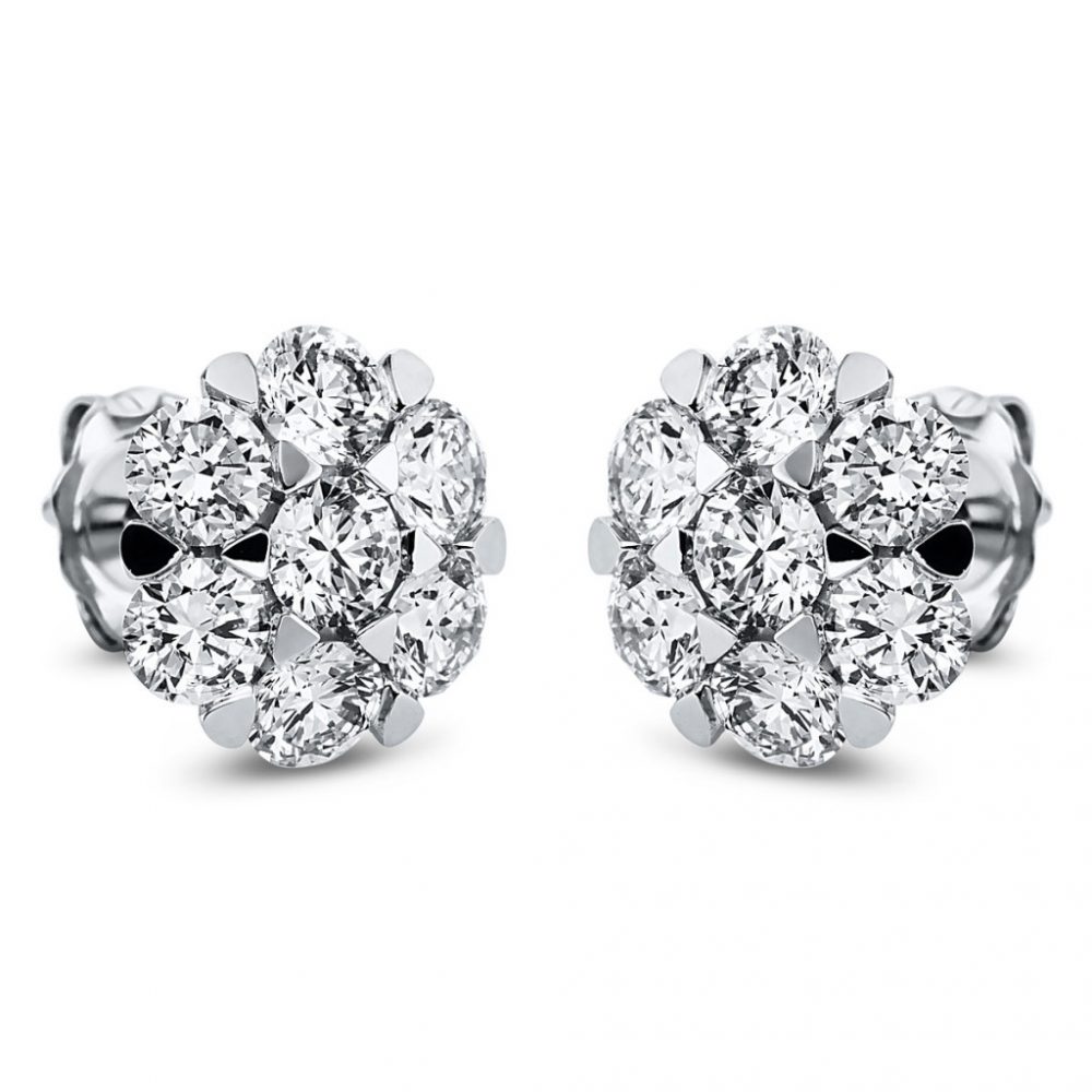 Whitegold Diamond Earrings