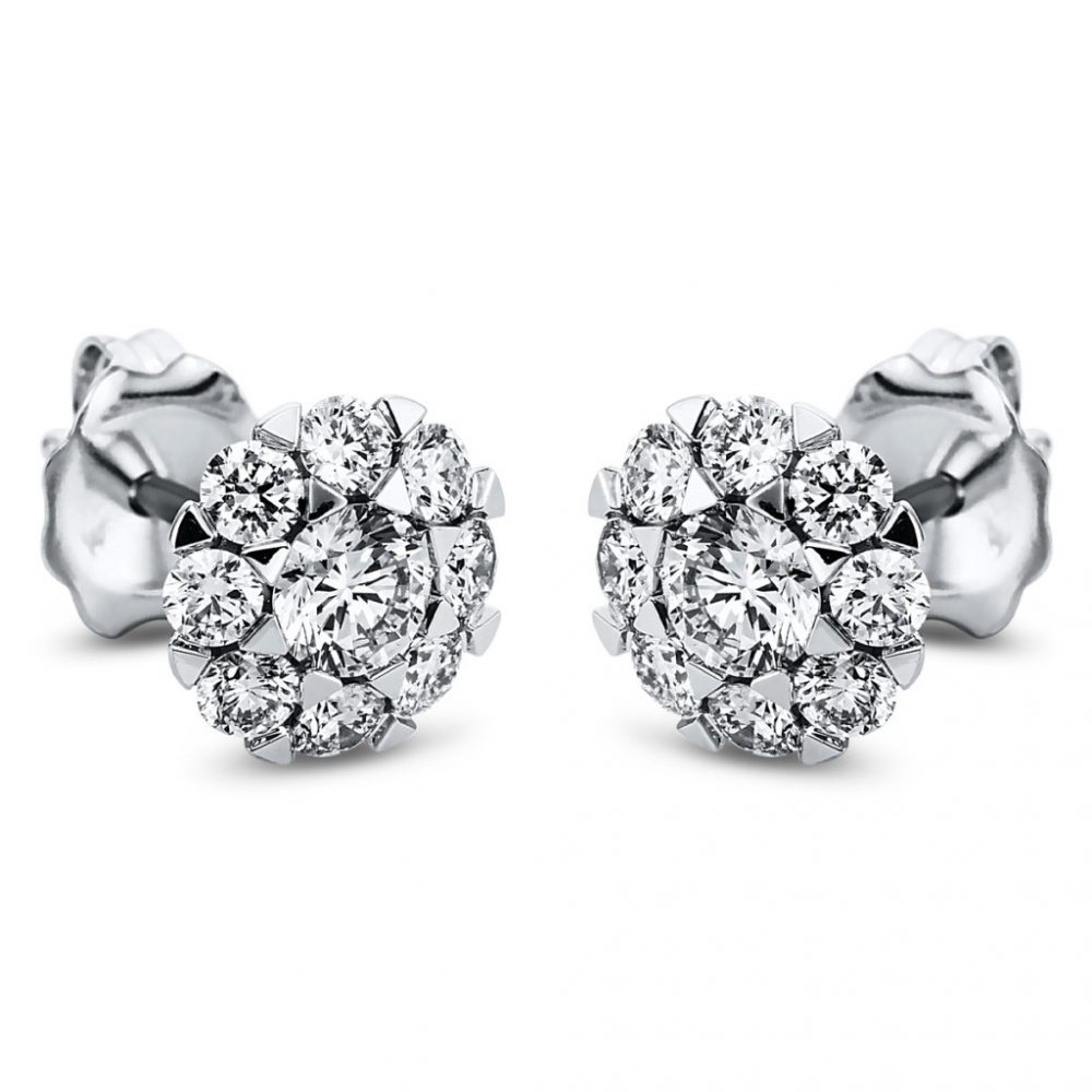 Whitegold Diamond Earrings