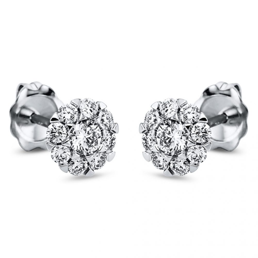 Whitegold Diamond Earrings