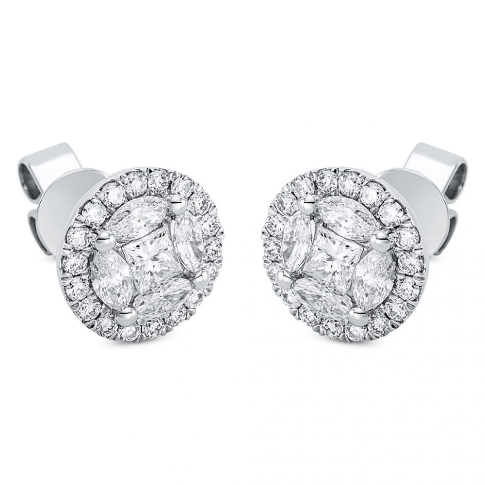 Whitegold Diamond Earrings