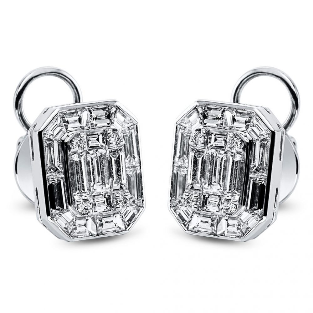 Whitegold Diamond Earrings