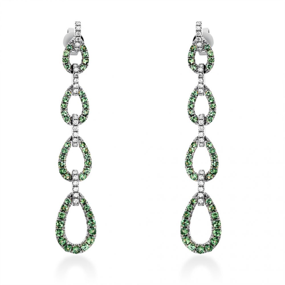 Whitegold Tsavorite Earrings