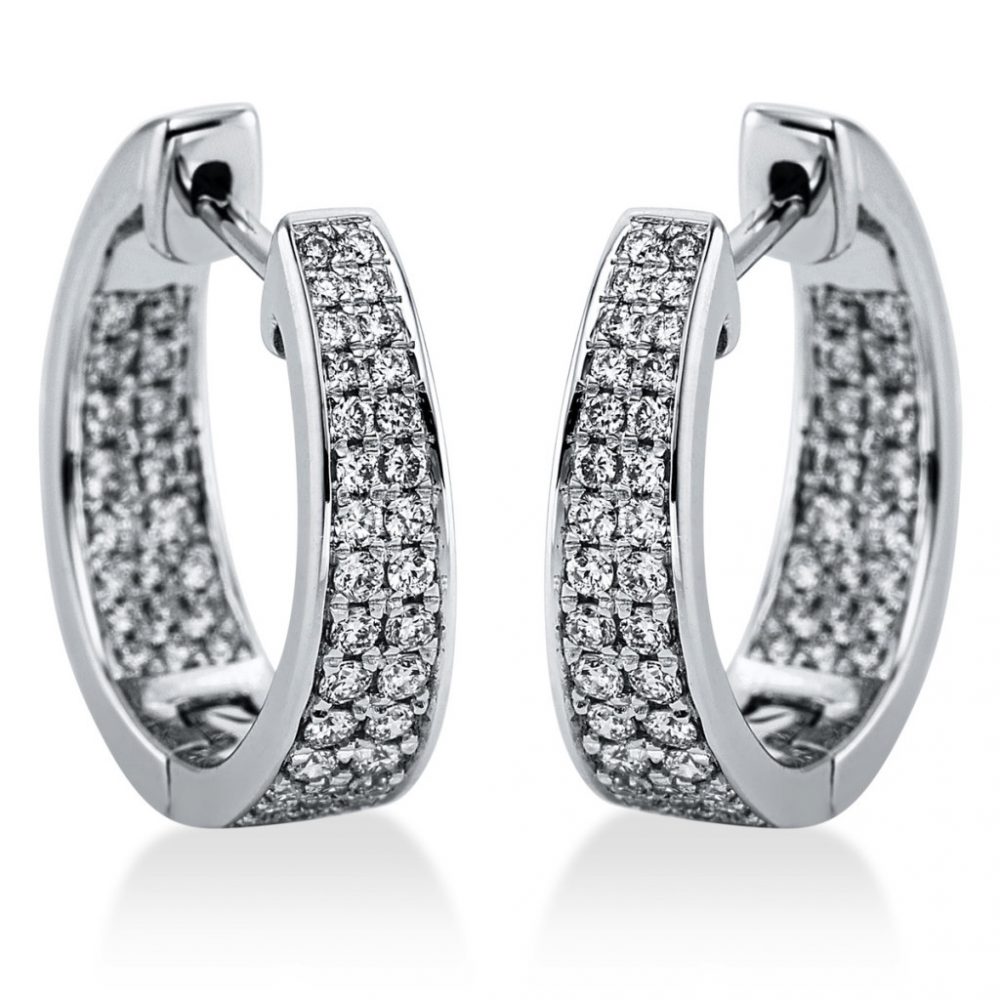 Whitegold Diamond Earrings