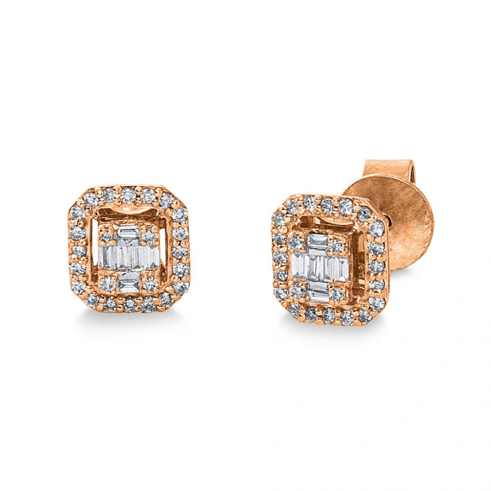 Redgold Diamond Earrings